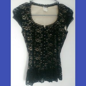 90's grunge vintage lace corset top